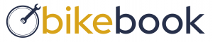 A logo for Bikebook company