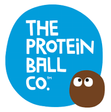Logo of The protein ball Co. a company specializing in protein-based snacks.